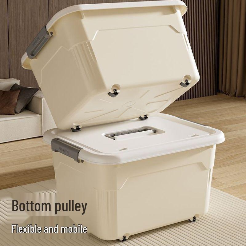 Versatile Plastic Storage Box for Books and Toys - Ideal for Dorms and Students