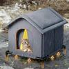 Windproof & Waterproof Outdoor Cat Shelter: Enclosed All-Season Warmth & Cold Protection for Stray Cats and Small Dogs