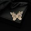 Gold & Diamond Vintage Butterfly Brooch - Versatile Women's Pin Jewelry