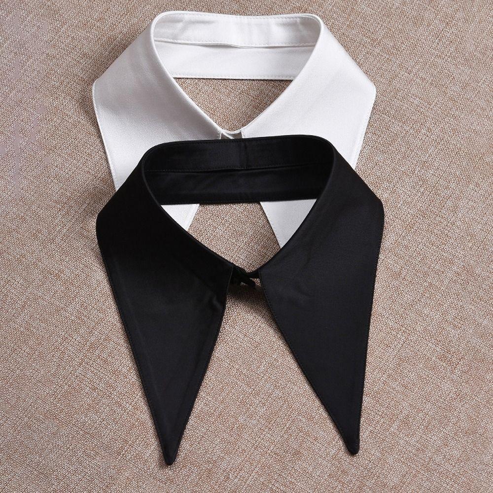 Round Collar Fake Collar Solid Color Lapel Half Shirt Fashion False Collar Women Girls
