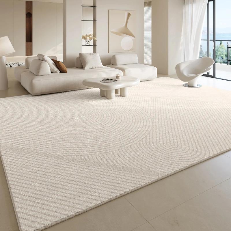 Simple French Carpet Light Luxury Decorative Rugs Dirty-resistant Floor Mat for Living Room Bedroom Decor Non Slip Doormats