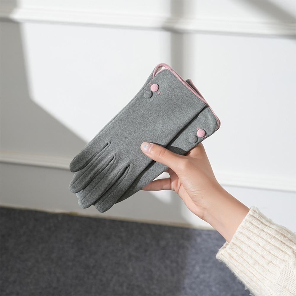 

Теплые зимние перчатки с полными пальцами, митенки для вождения, новые перчатки с сенсорным экраном, для велоспорта, вождения 1