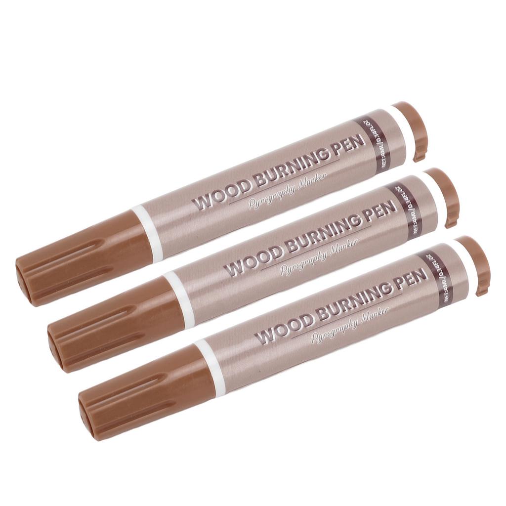 3PCS Wood Burning Pen Thermal Sensitive Dye Woodcraft Burn Marking Tool for Handicraft Making and Pa