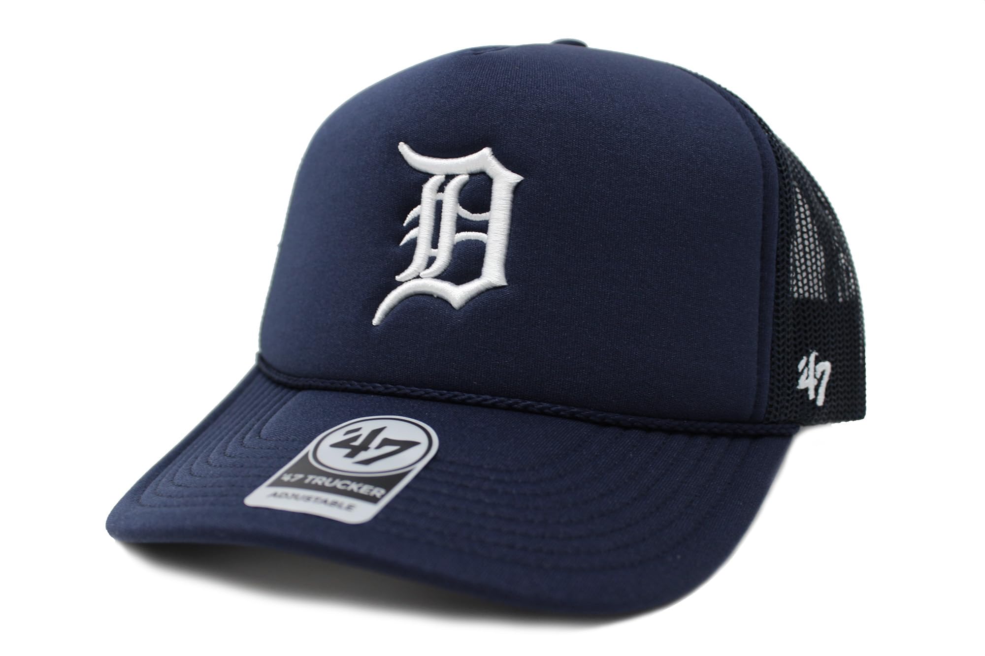 

Кепка-тракер Forty Seven Brand 47 с сеткой и поролоновой передней частью MLB Detroit Tigers,