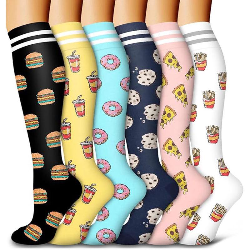 Compression Knee-high Socks Set for Running and Sports - Graduated Support, Multiple Pairs (3/4/6/8)