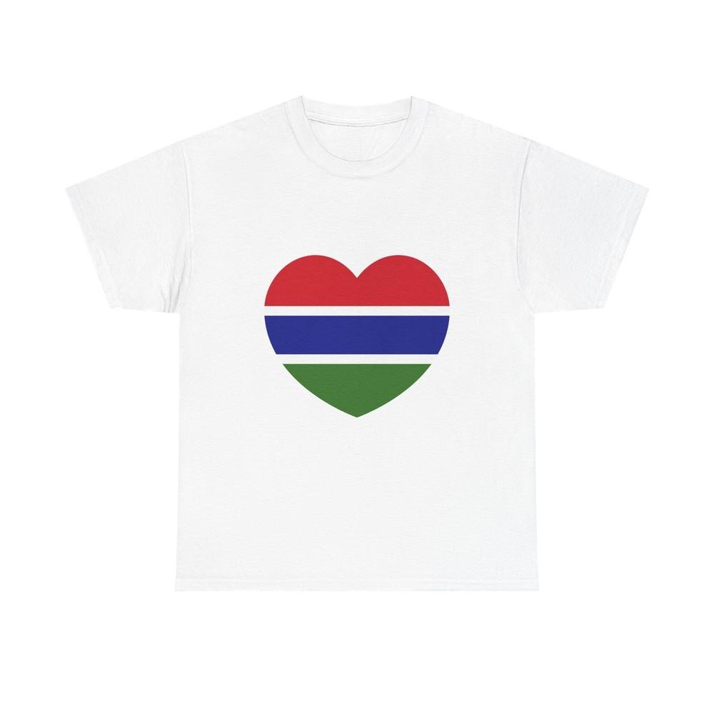 Heart Flag of GambiaT-Shirt Unisex T-Shirt S