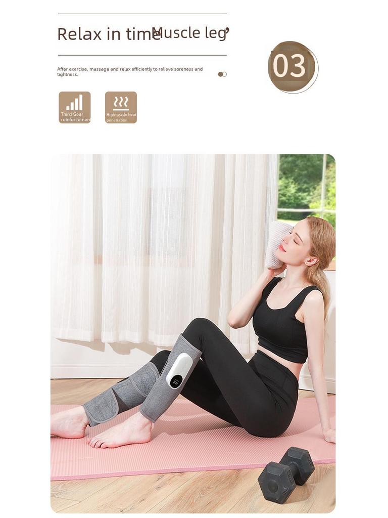 Multifunctional Leg Massager & Calf Slimming Device with Heat Compression and Air Wave Therapy
