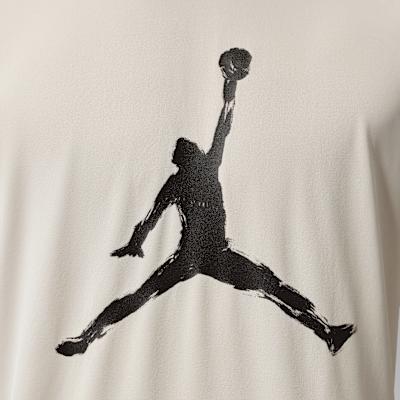 Jordan T Shirts Men's Milk White Crew Neck