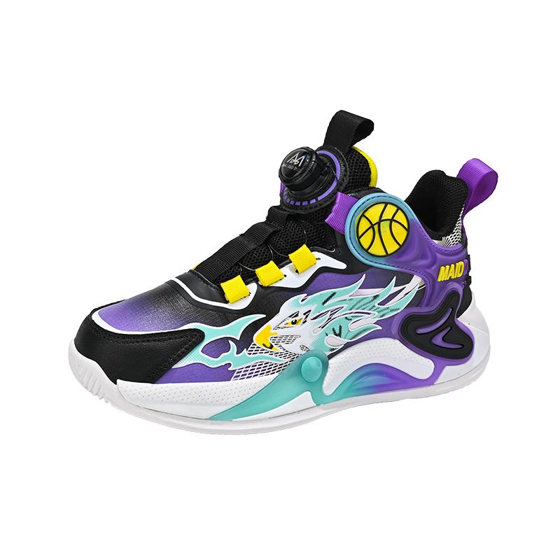 Adidași Copii Patru Sezoane Adidași Casual Baschet Pantofi Sport pentru Băieți Fete Buton Rotativ Confortabili Alergare Încălțăminte Copii