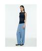 Anggae Wave Knit Top Navy