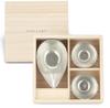 Washi Paper Katakuchi Small Sake Set of Paulownia Wood PBOX [Nousaku Wrapping] - Cup, 2, Box, KS1=G2