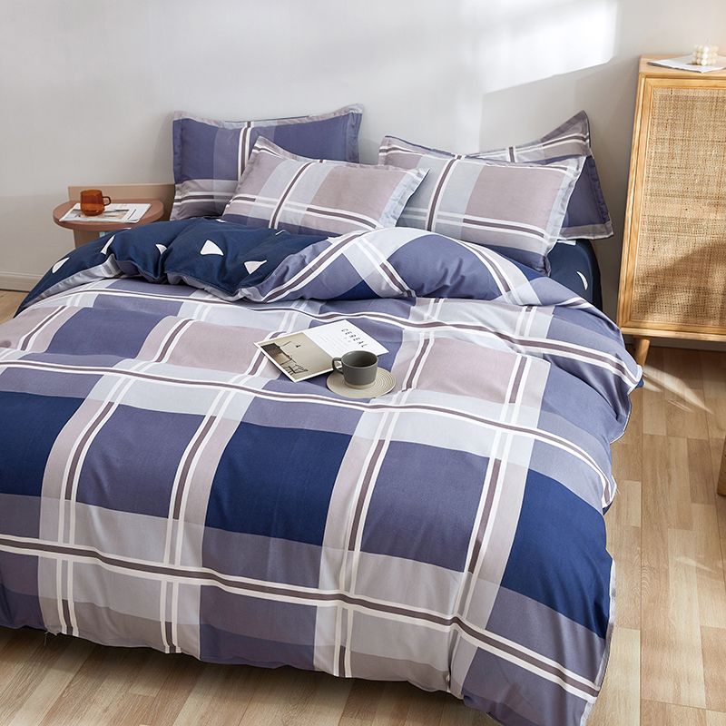 

Student Pure Cotton Dormitory Bed Single 3 PCs Set Quilt a Complete Set of Bedding Set Four-Piece Cotton Bedding Set Dormitory four-piece set [including 1 pillow]] Sal