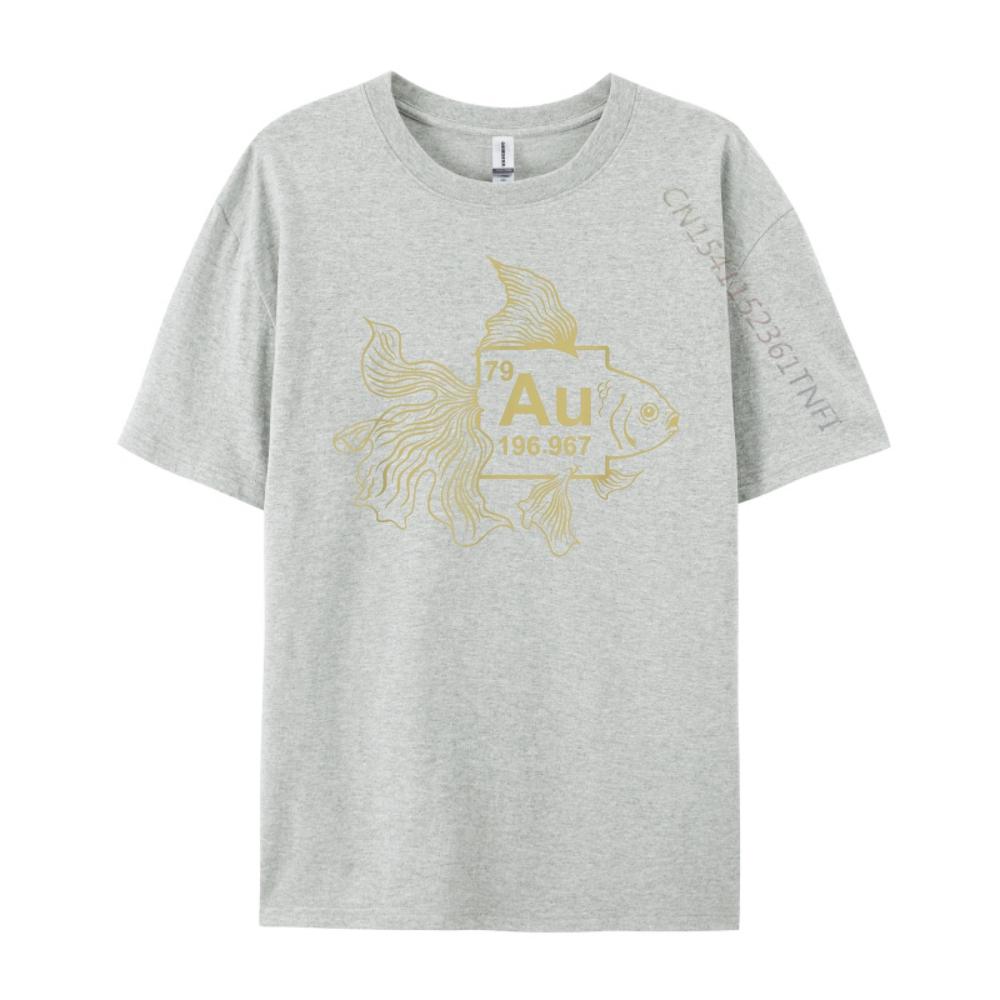 Goldfish Shirt  Gold fish shirt  AU Chemistry Science Graphic T Shirts Men Clothes Camisetas Hombre Large Size Illustration