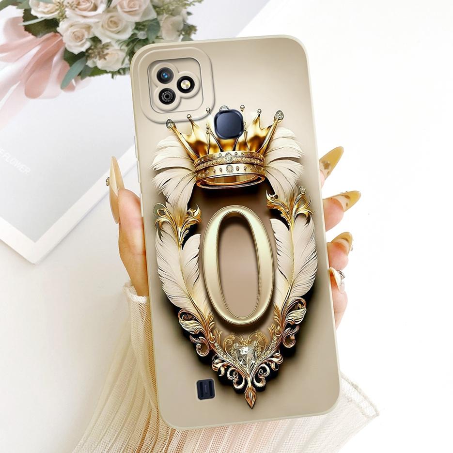 Etui Do Infinix Smart HD 2021 X612B X612 Uroczne Litery Korona Pokrowiec Odporne Na Wstrząsy Miękkie Silikonowe Etui Do Infinix Smart HD 2021 Obudowa