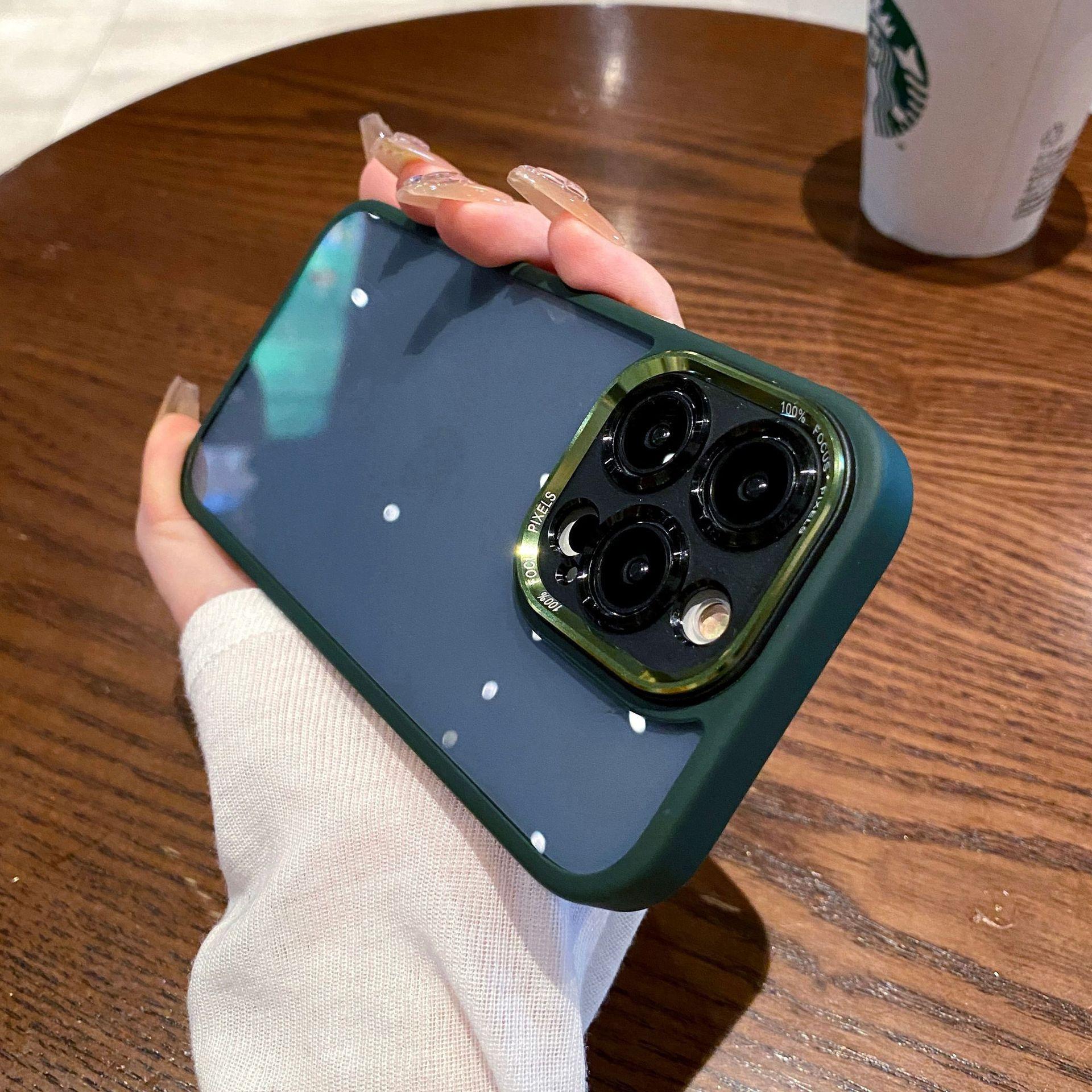 

Golden Shield Charming Eyes Подходит для iPhone 16 Металлический объектив Мобильный чехол Аппаратная защита глаз Apple 14 Полный пакет Противоударный чехол iPhone11