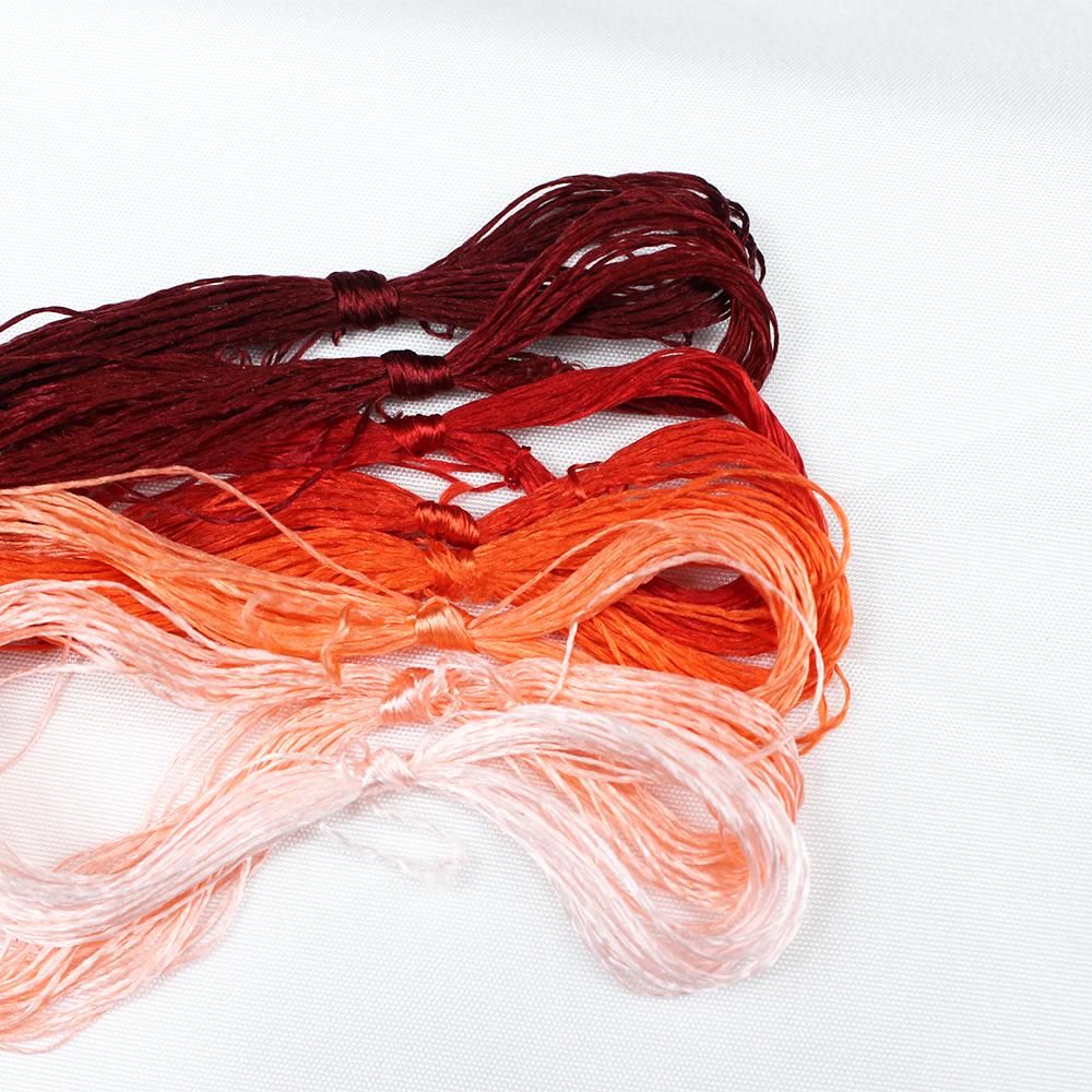 8 pieces embroidery thread Customizable thread-silk embroidery silk line Hand-embroidered threads