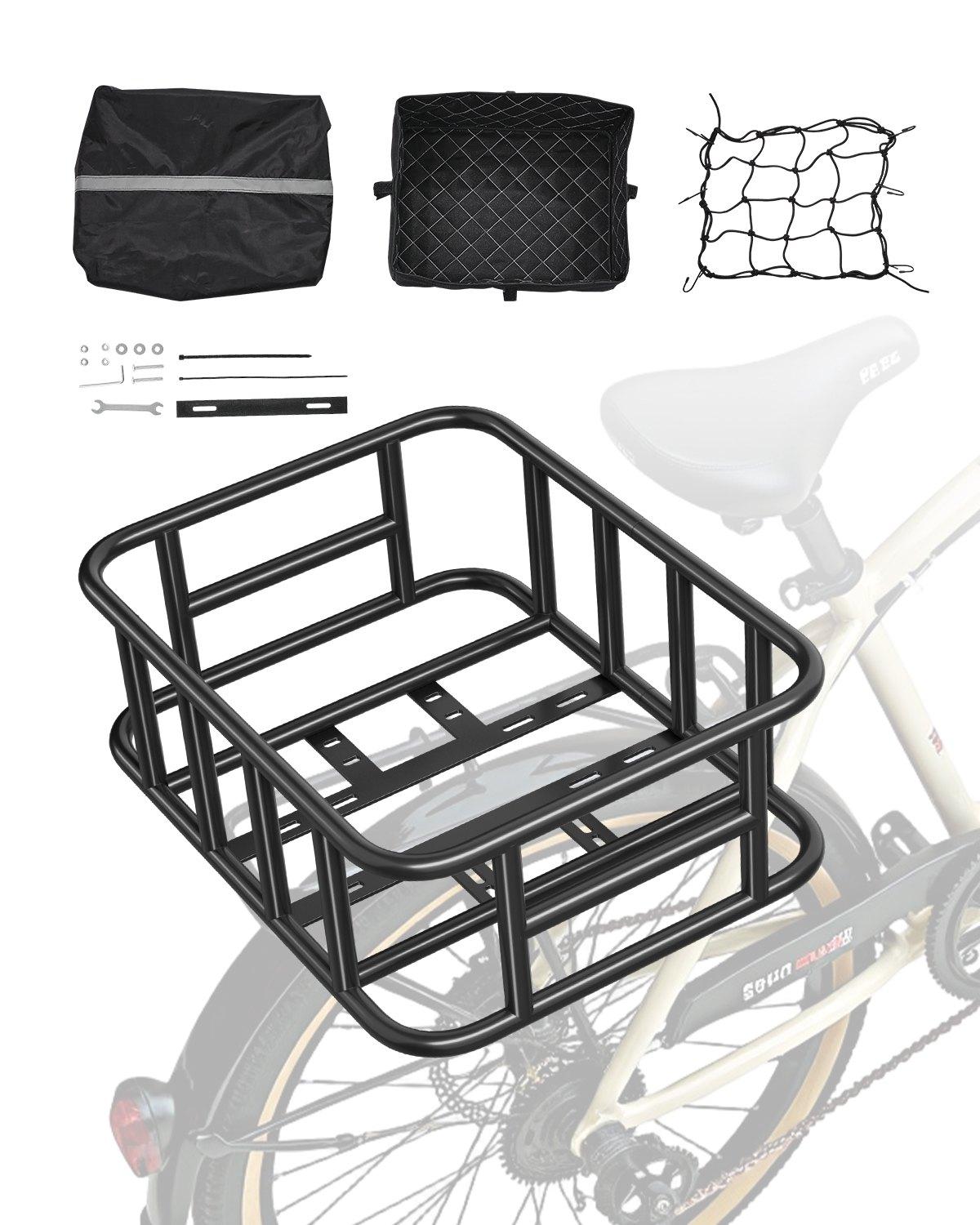 VEVOR Rear Bike Basket, Medium Bicycle