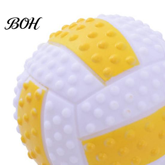 Hundekauball Spielzeugball, Geräuscherzeugender Gummi Langlebiges Haustiersicheres Spielzeug, Reinigt Zähne Interaktives Training Outdoor-Spiel Reinigung