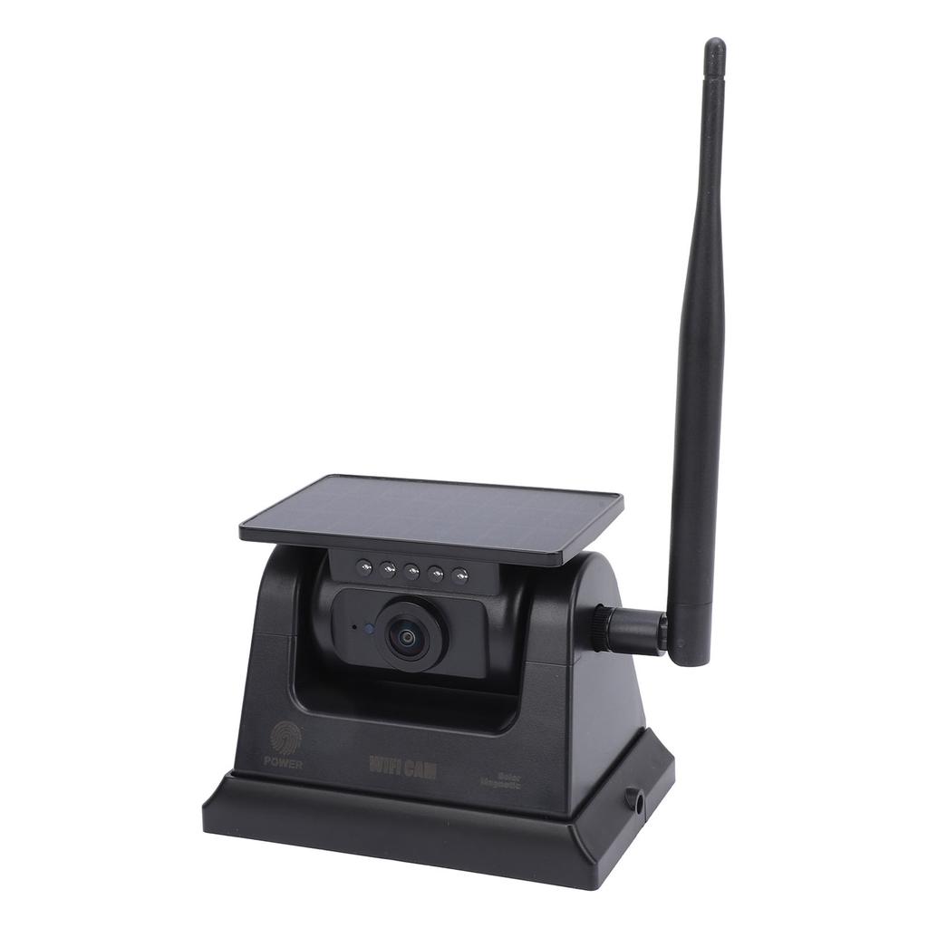 Wireless Backup Camera Solar Magnetic WiFi Night Vision Stable Signal Wide Angle Water Resistant Rea