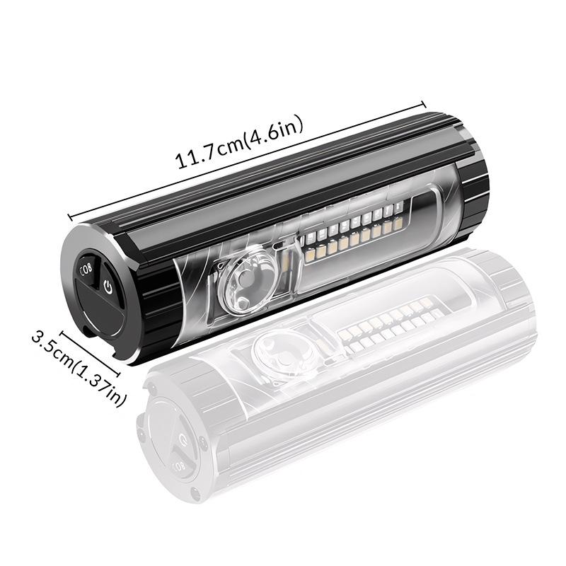 Luz Multifuncional para Ciclismo com Display e Carregamento USB para Atividades ao Ar Livre