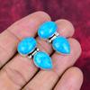 Turquoise 925 Solid Sterling Silver Earrings, Handmade Gemstone Earrings Jewelry, Gifts For Wife Brand New Earrings
