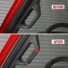 4pcs Front Rear Door Grab Bar Handle Cover Protect for Ford F-150 +Red ABS