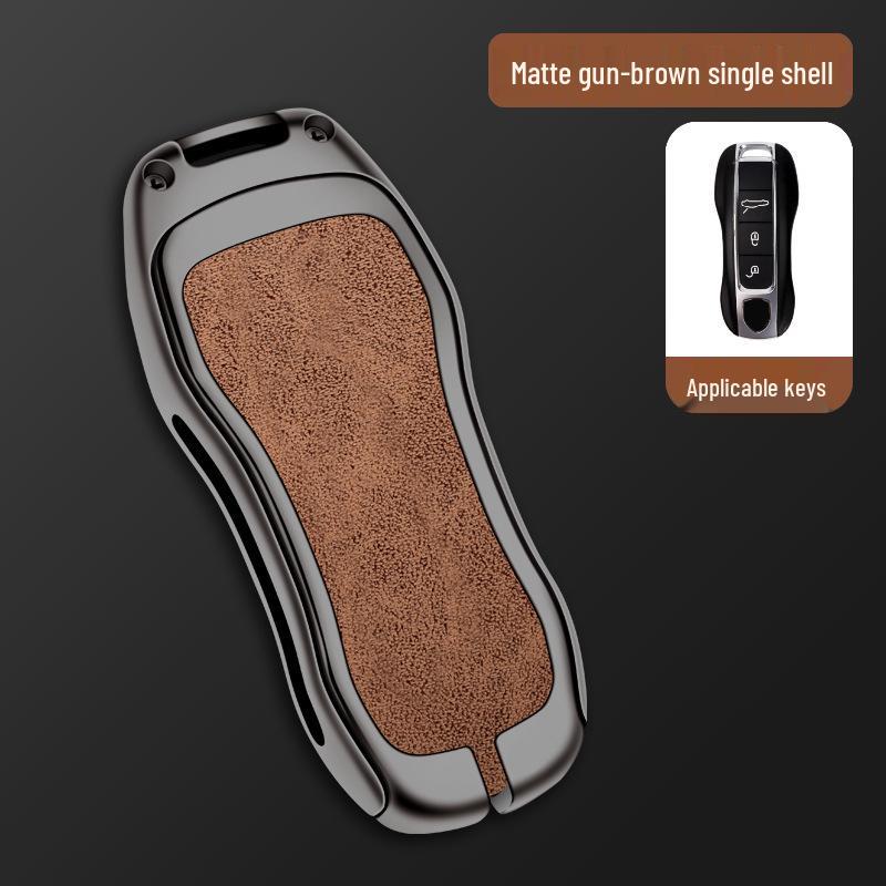 Porsche Sleuteletui Cover voor Cayenne, Panamera, 911, Taycan met Heren Gesp