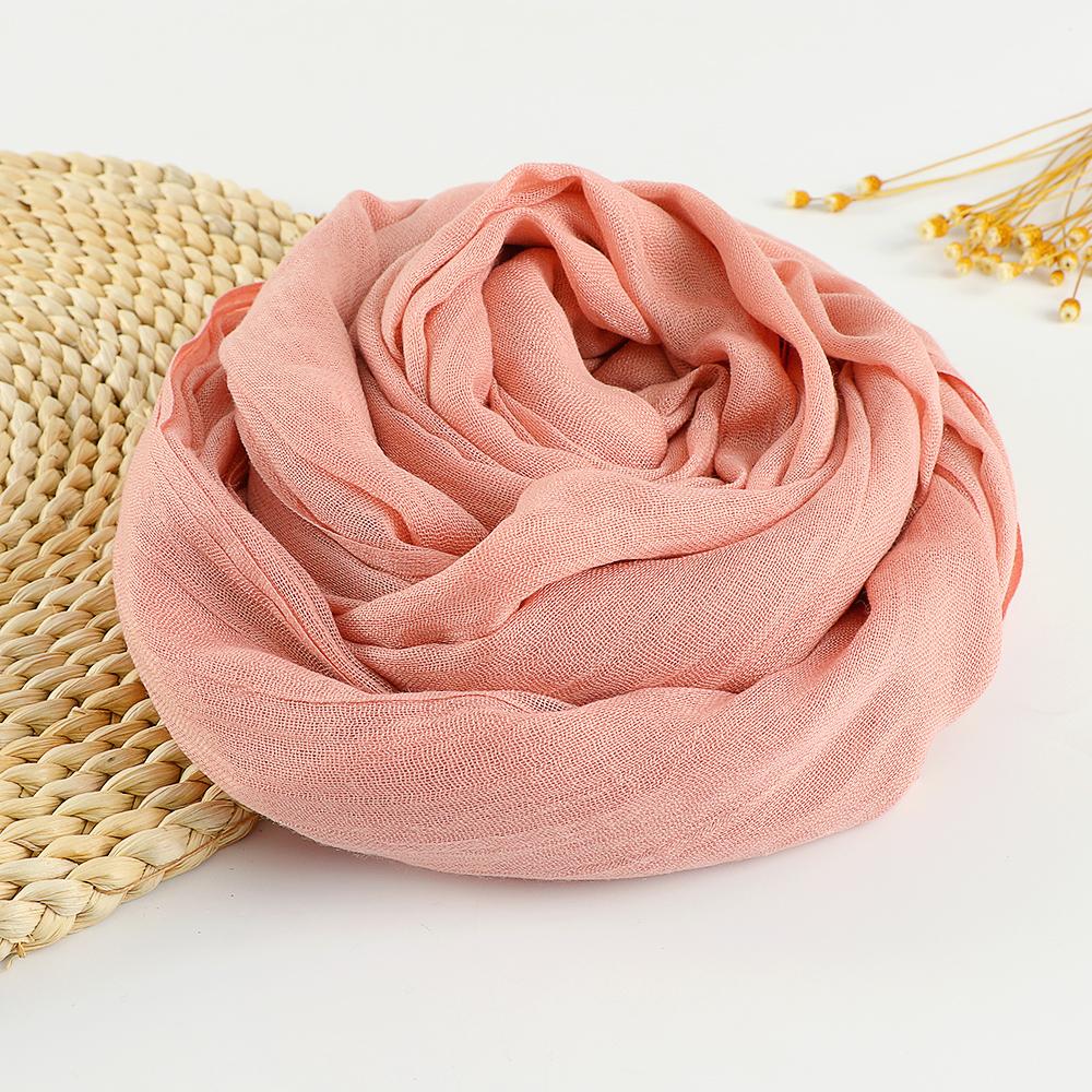New Big Size Cotton Linen Hijab Scarf Women Muslim Shawls Soft Headscarf Wraps Solid Headband Bandana Bufandas Foulard 190*100cm