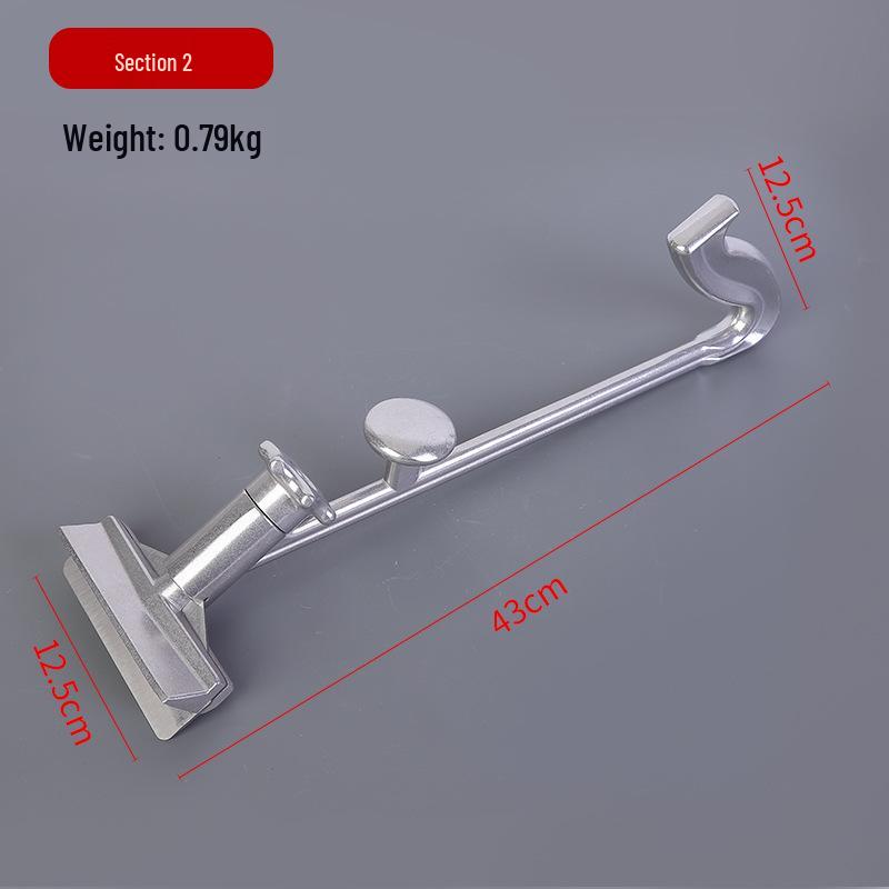 

Aluminum Long-Handled BBQ Grill Scraper Tool