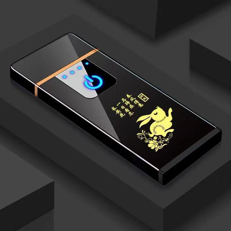 High-Power Rechargeable Windproof Flip Lighter for Men