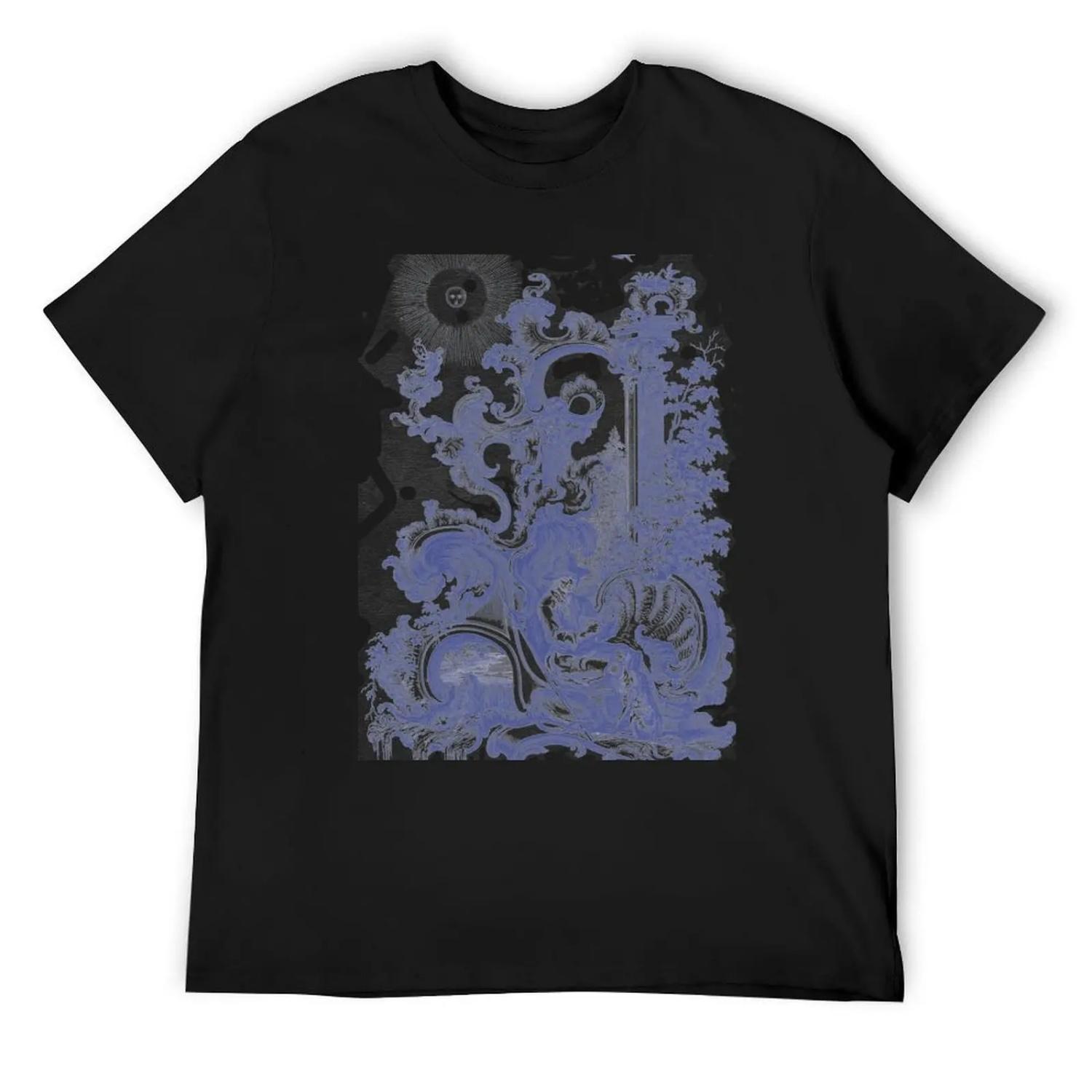 

Man and Dog Happiness Vintage Rococo T-Shirt for a boy blacks Aesthetic clothing men graphic t shirts XXXXXL чорний