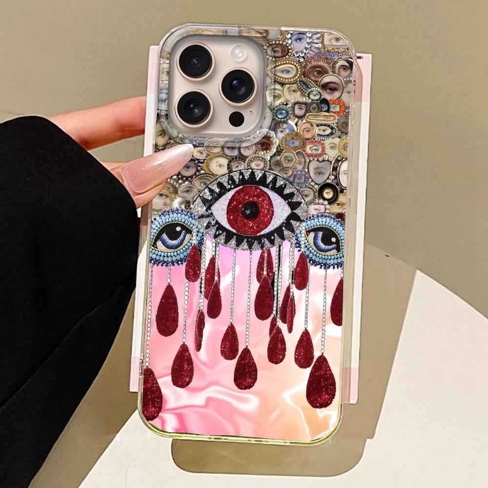 Retro Purple Face Sun Stars Phone Case for iphone 16 15 14 7 8 Plus 13 11 12 Pro Max X XS XR SE 2022 16e Back Women Girls Cover