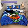 3Pcs Rat Fink Wave Bedding Set Soft Fabric Duvet Cover Pillowcases Home Christmas Xmas Halloween Gift 1 Duvet Cover 2 Pillowcase L1199