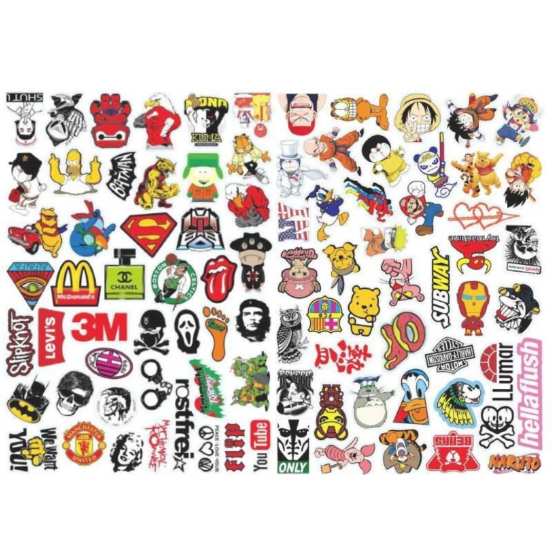 Stylish European Graffiti Stickers For Luggage Motorcycle Helmets Kids Diy Pvc Waterproof Pack