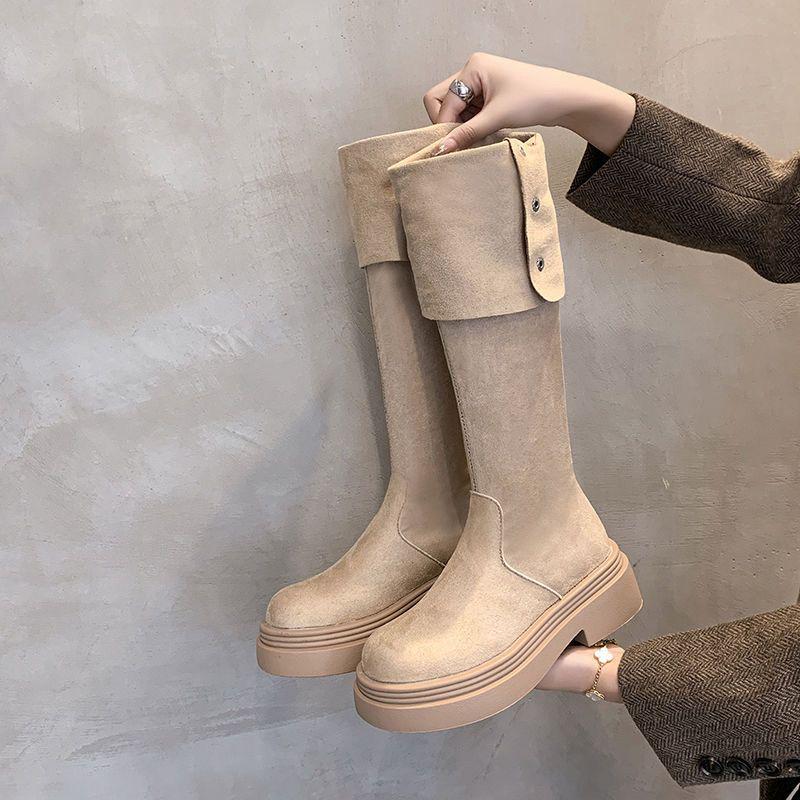 Women's Chunky-Heeled Over-the-Knee Thick-Soled Boots for Autumn/Winter 2025