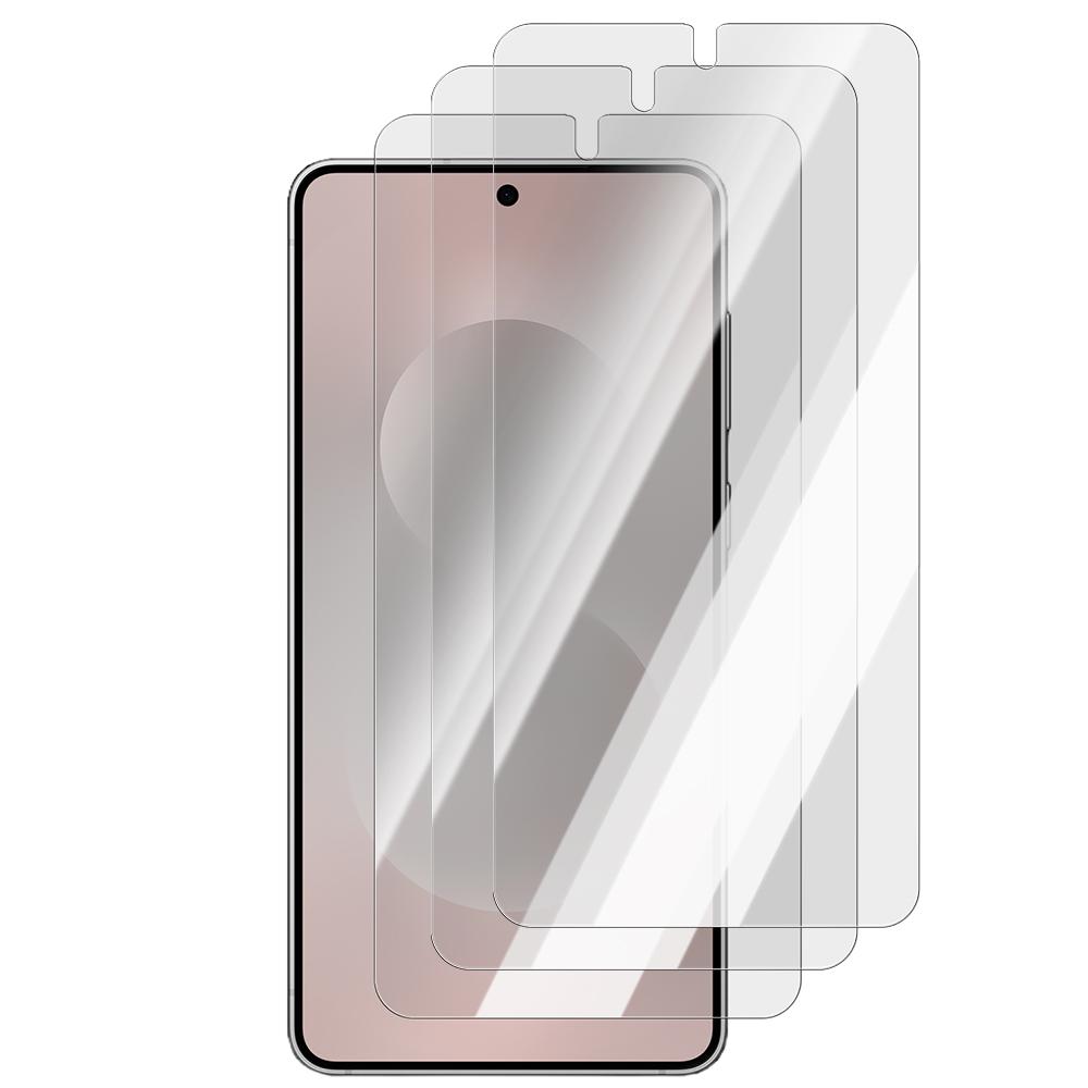 6IN1 Tempered Glass Front Protector for Samsung Galaxy S25 Edge Efficient Unlocking Anti-scratch HD Screen Lens Protective Film
