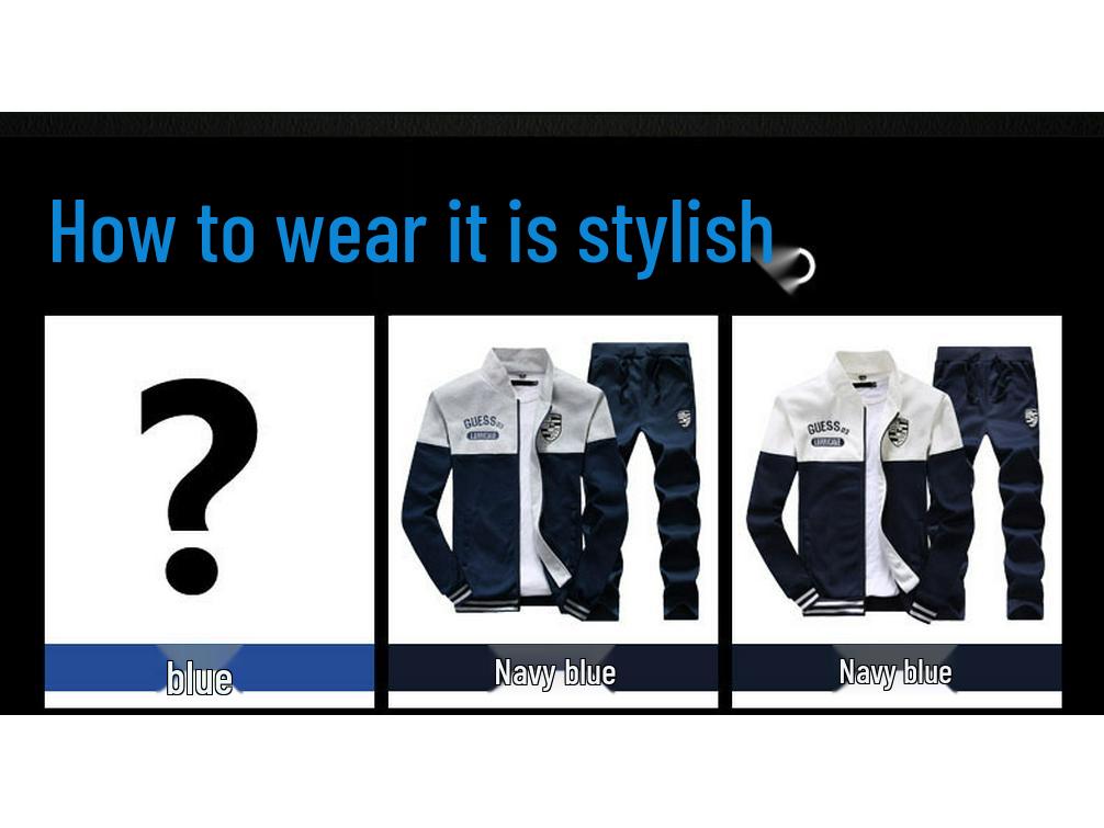 Men's M-8XL Stand Collar Sweatshirt Set: Trendy Korean Style for Teens and Couples In Autumn/Winter