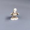 Skull Crow Miniature Model Vintage Gothic Resin Statue Tiny Ornament for Halloween Dollhouse Bar Counter Decor