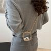 with Chain Strap Transparent Shoulder Bag Gold Lock Buckle Small Clutch Purse  Evening