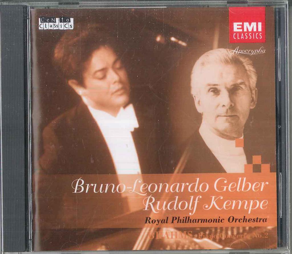 CD BRAHMS, BRUNO LEONARDO GELBER, RUDO - Piano Concerto No. 2 CAPO2014 EMI CLASSICS Japan Obi Classical Used