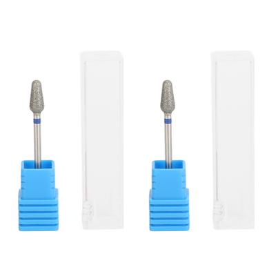 2pcs Nail Art Drill Bits Rough Surfaces Remove Dead Skin Nail Polishing Heads for Nail Grinding