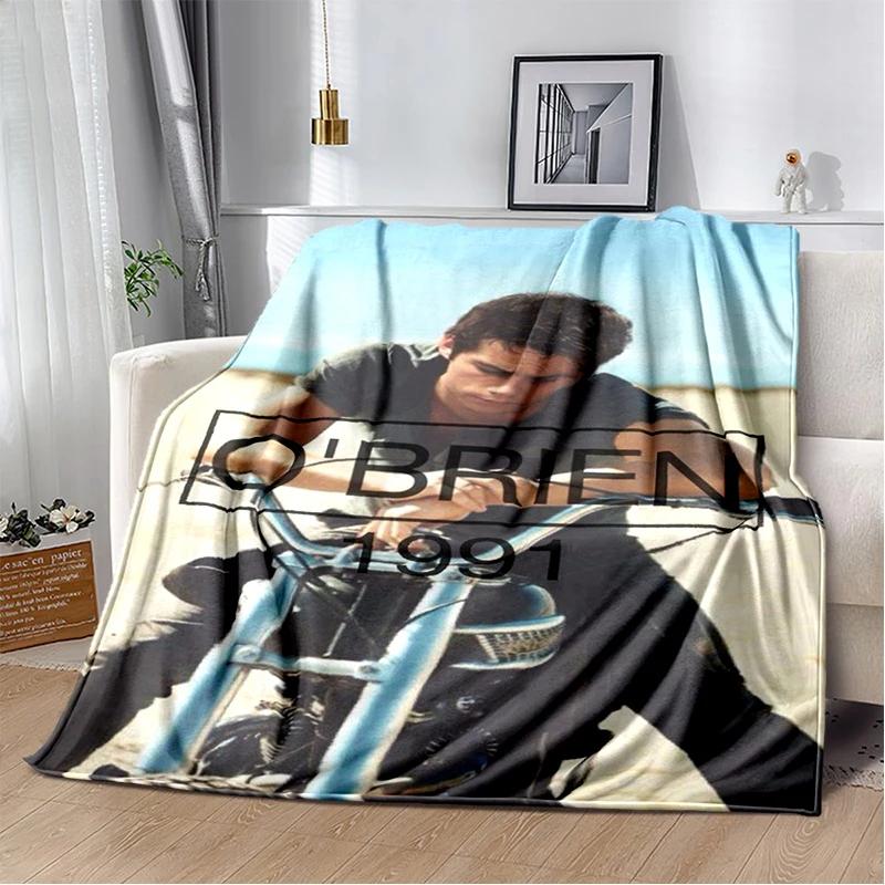 3D Dylan O’Brien DOB Actor Soft Plush Blanket,Flannel Blanket Throw Blanket for Living Room Bedroom Bed Sofa Picnic Cover Gift