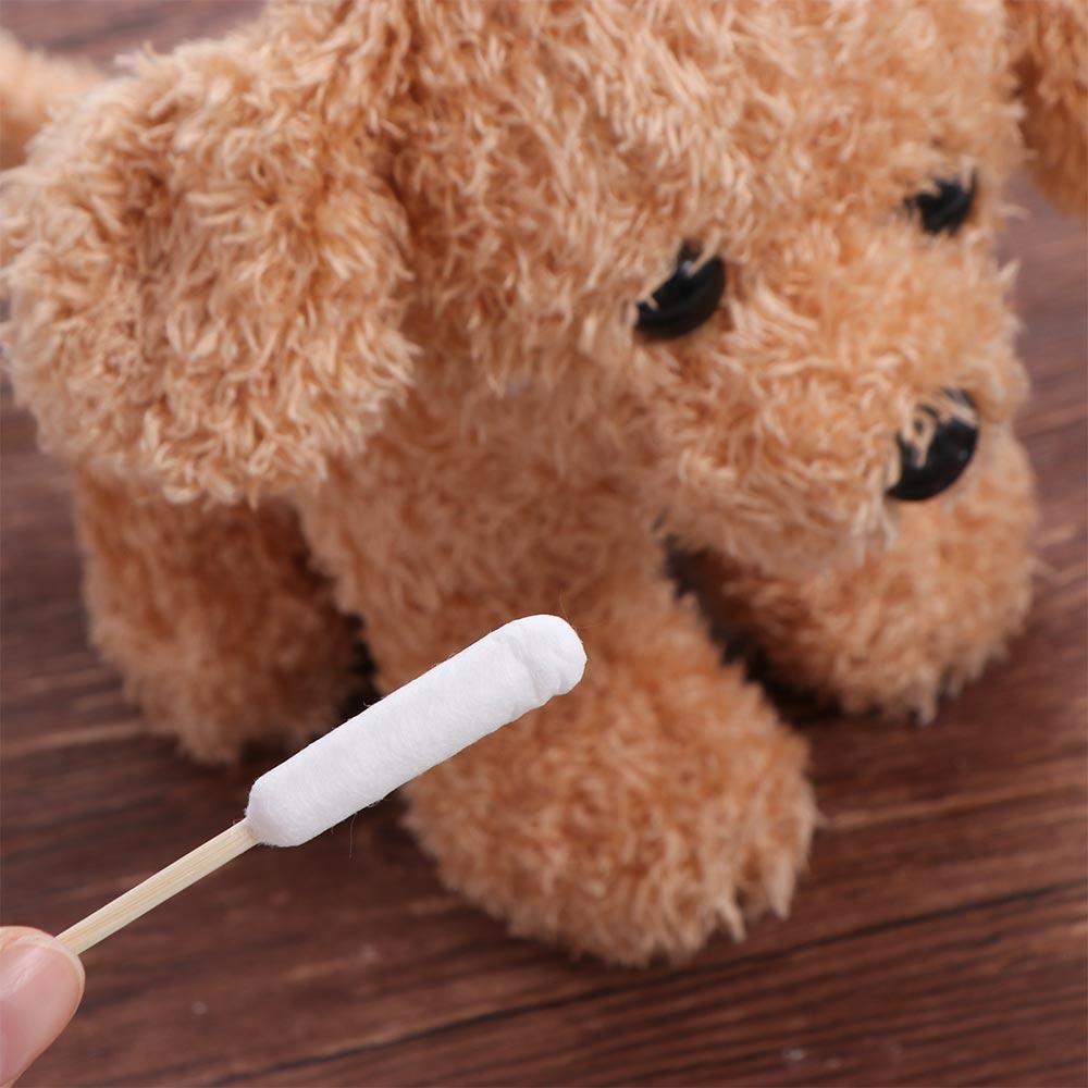 50pcs Single-head Pet Cotton Swabs Disposable Pet Ear Wash Cotton Ball Dog Cotton Buds  Grooming
