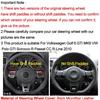 Hand Sewing Steering Wheel Cover For Volkswagen Golf 6 GTI MK6 Polo GTI Passat