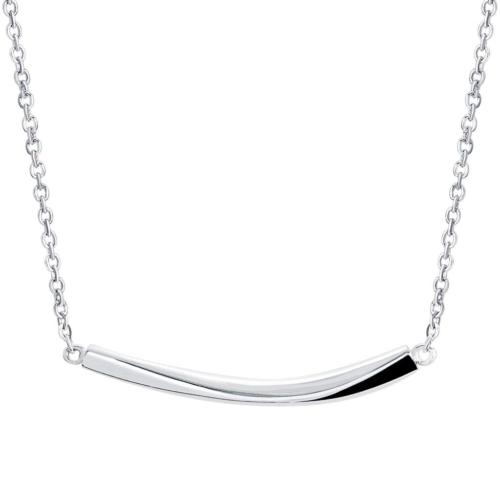 Lala Christie Bar Design Silver 925 Necklace Women's [WHITE Label] P14005-w