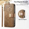 Floral Leather Wallet Case for Motorola Moto E15/G05/G15/G75/G85...Vintage All-in-One Card Holder w/Stand, Magnetic Closure & Wrist Strap