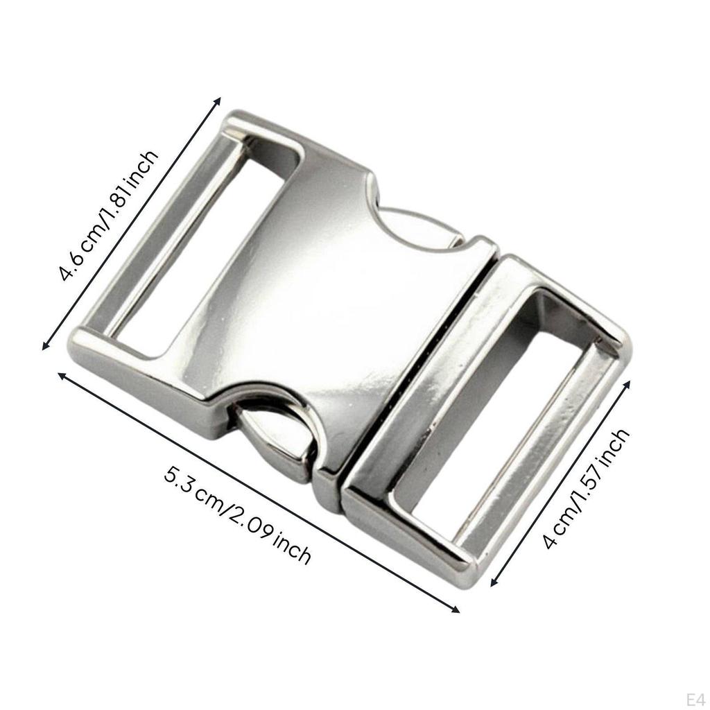 Metal Side Release Buckle Versatile Alloy Strap Fastener Heavy Duty for DIY