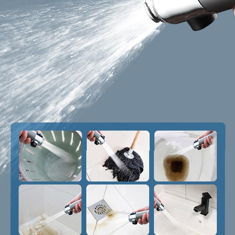 3-Function Strong Pressurized Shower Head Bathroom Bath Filter Shower Head Spray Unique Design Heart Type Bath Showerhead Set