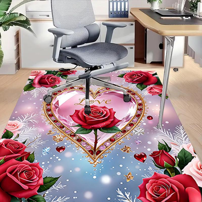 1 Stück Herz Liebe Extra Groß Rutschfester Teppich, Büro, Familie, Schlafzimmer Großer Teppich Innen Teppiche, Lebendige Farben