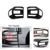 For Toyota FJ Cruiser 2007-2020 ABS Matte Black Rear Tail Light Cover Trim 2pcs